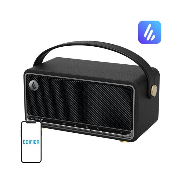 Edifier MP330 hordozható Bluetooth hangszóró (fekete) (MP330 RETRO BLACK)